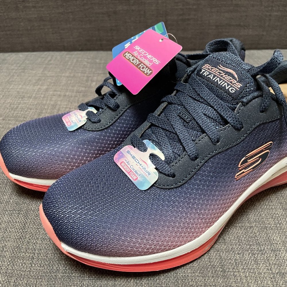 Skechers NWT Skech-air Element 2.0 Womens Size 6 Navy / Hot Pink 149062 NVHP